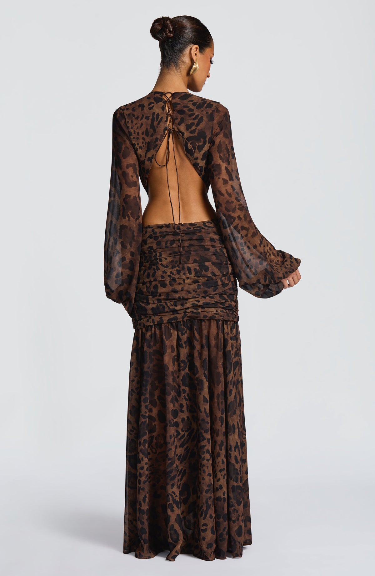 T.X Women's Dress Maxi Leopard Print Chiffon Evening BBF4124-D