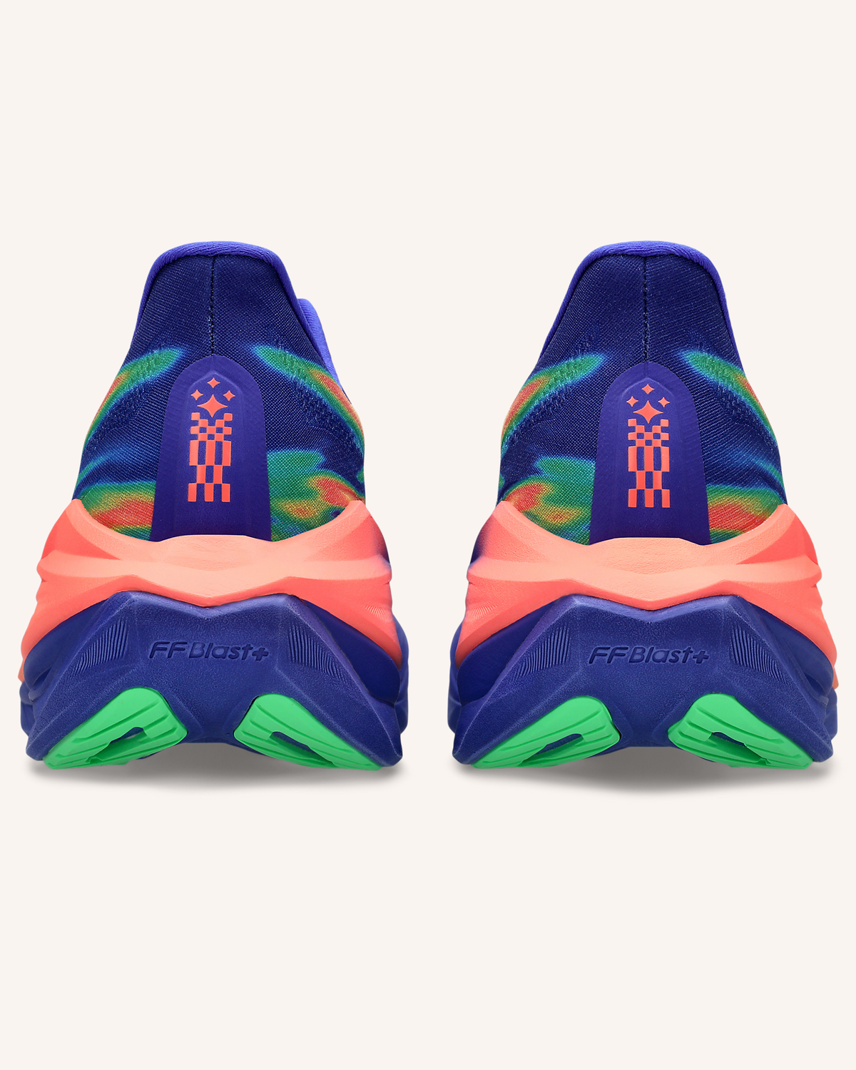 ASICS SUPERBLAST 3 in Cobalt Burst/Light Orange — rear view