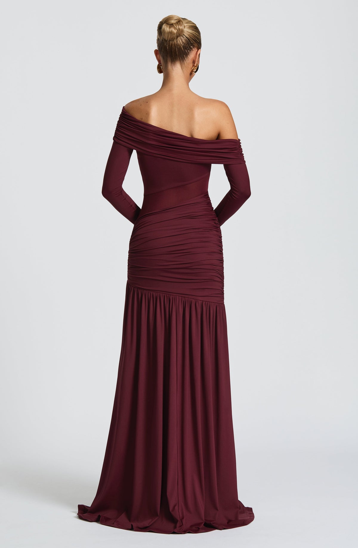 L.F Women's Dress Maxi Cherry Lacquer Mesh Formal