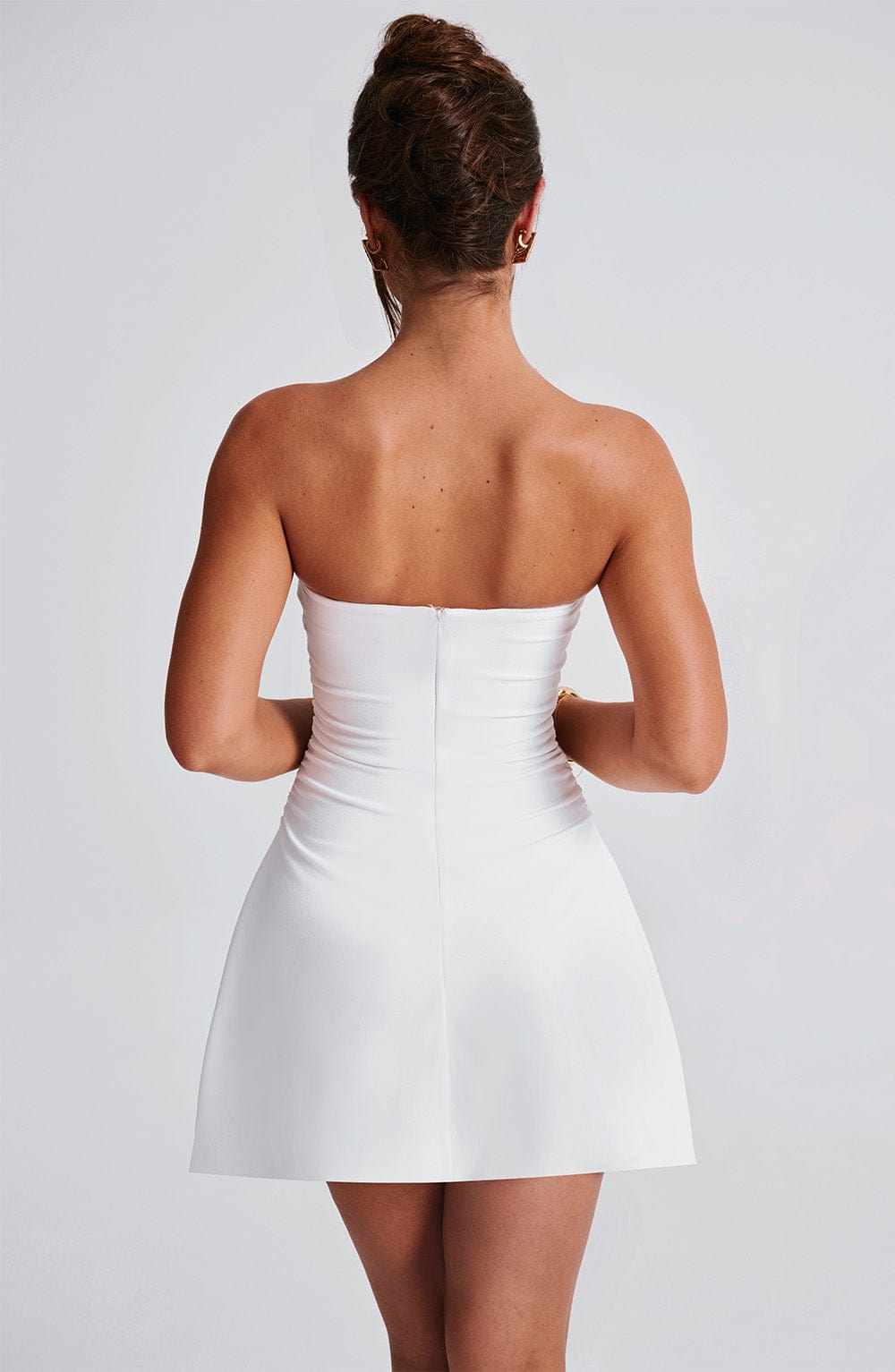 DIA Women's Dress Strapless Ivory Crepe Party BBF3730-D