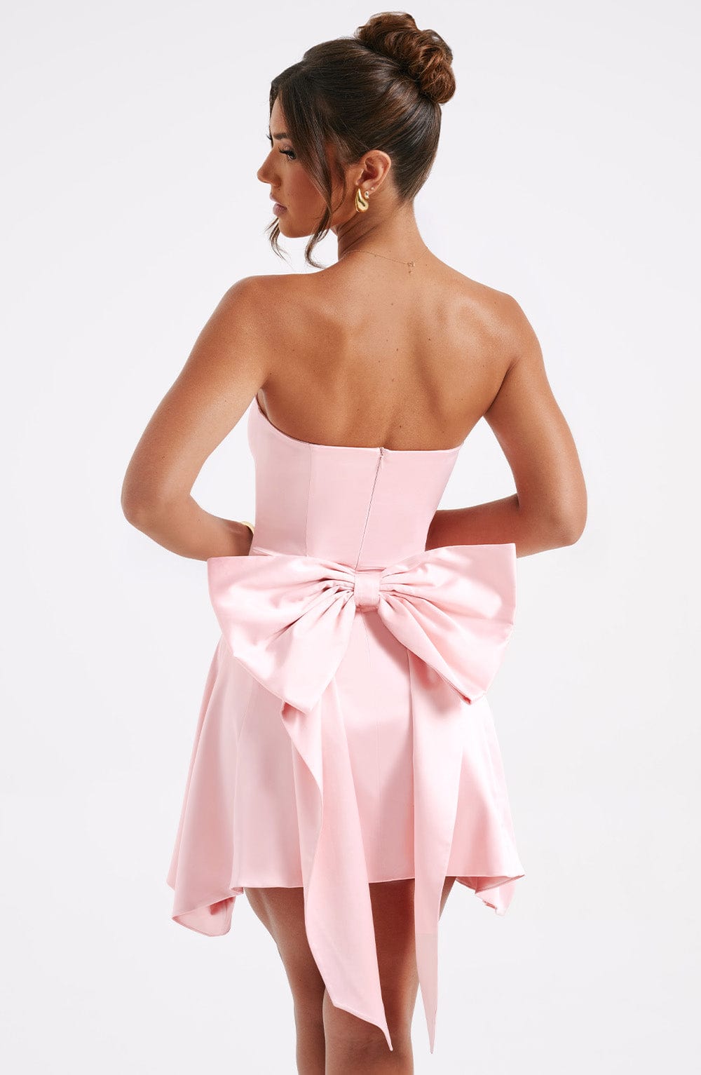C.F Women's Dress Freja Corset Blush Satin Party