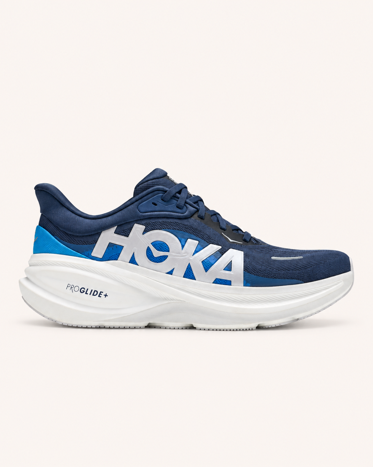 HOKA CLIFTON PRO in Navy / Blue — side view #Colour_Navy / Blue