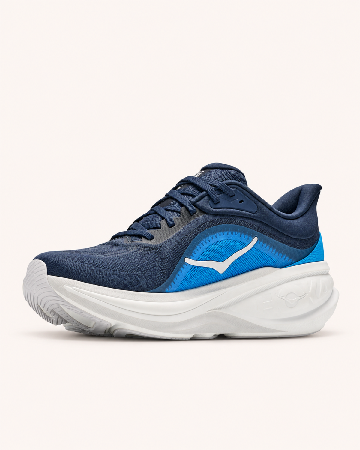 HOKA CLIFTON PRO in Navy / Blue — angled view #Colour_Navy / Blue
