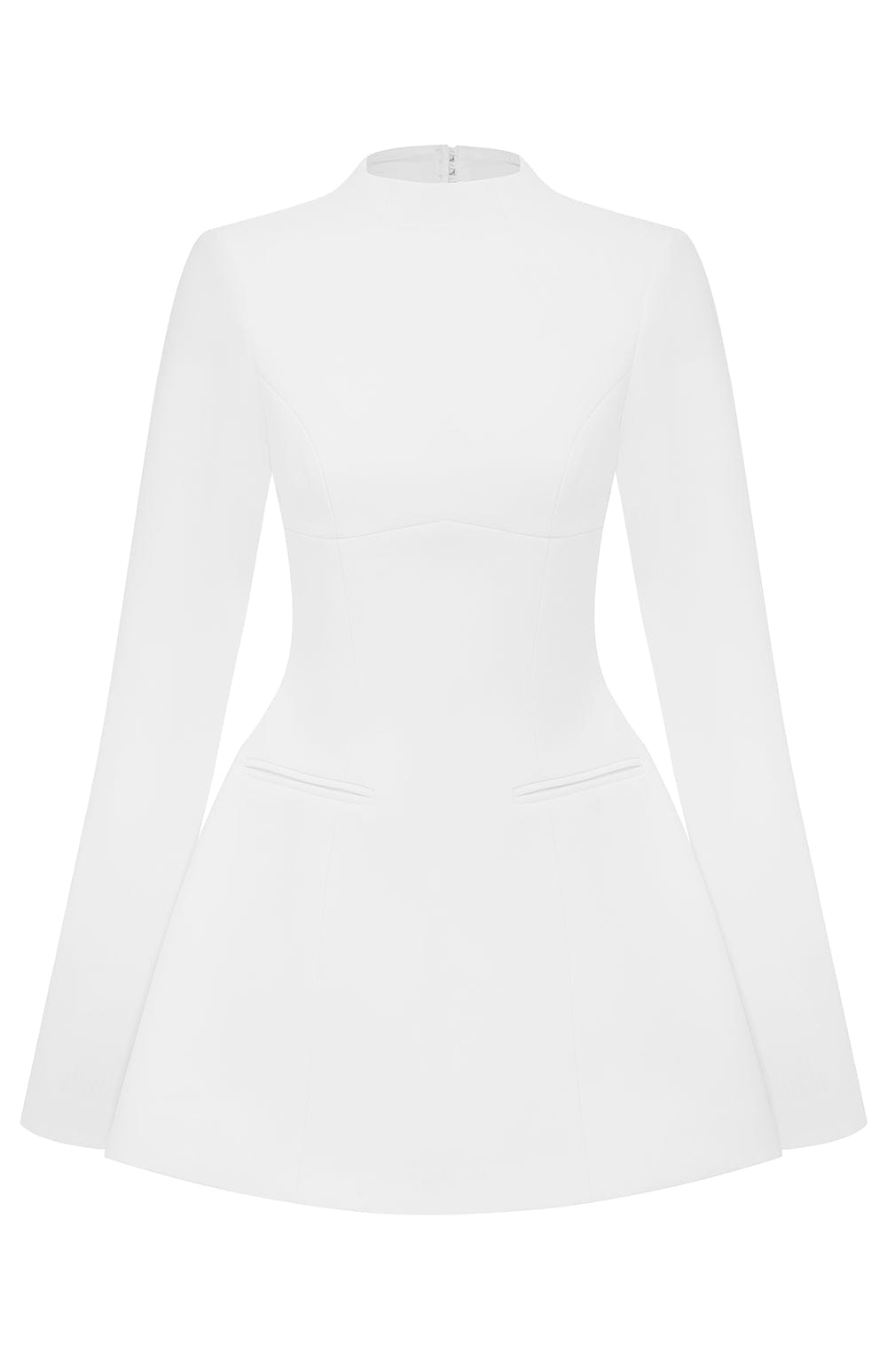 R.F Women's Dress Mini Ivory Crepe Party
