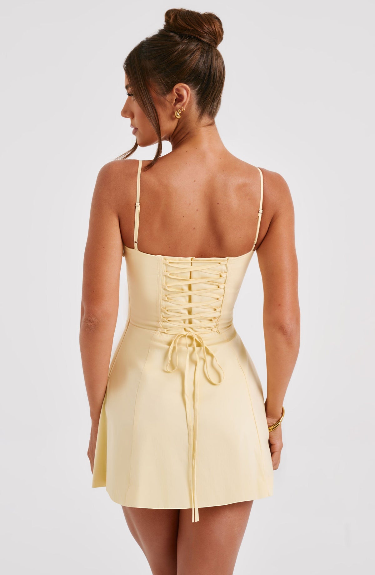 R.F Women's Dress Lacey Lemon Cotton Party