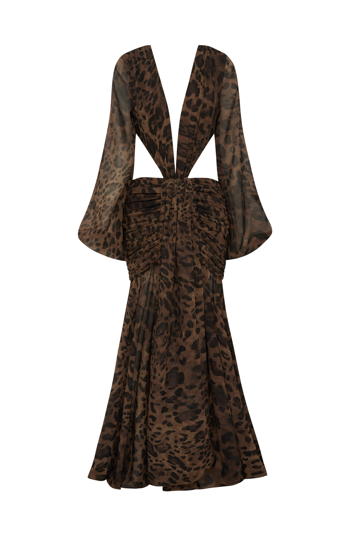 T.X Women's Dress Maxi Leopard Print Chiffon Evening BBF4124-D