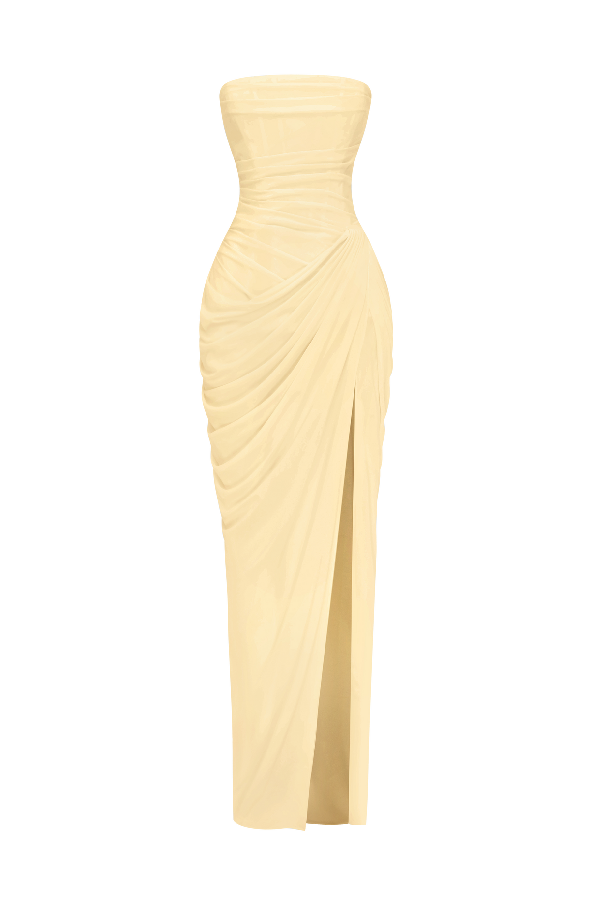 T.X Women's Dress Maxi Corset Lemon Chiffon Evening