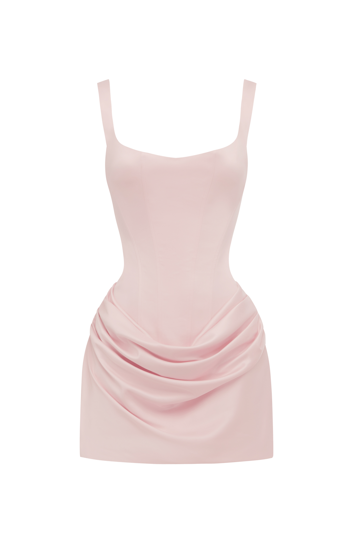 M.T Women's Dress Imogen Corset Blush Satin Party