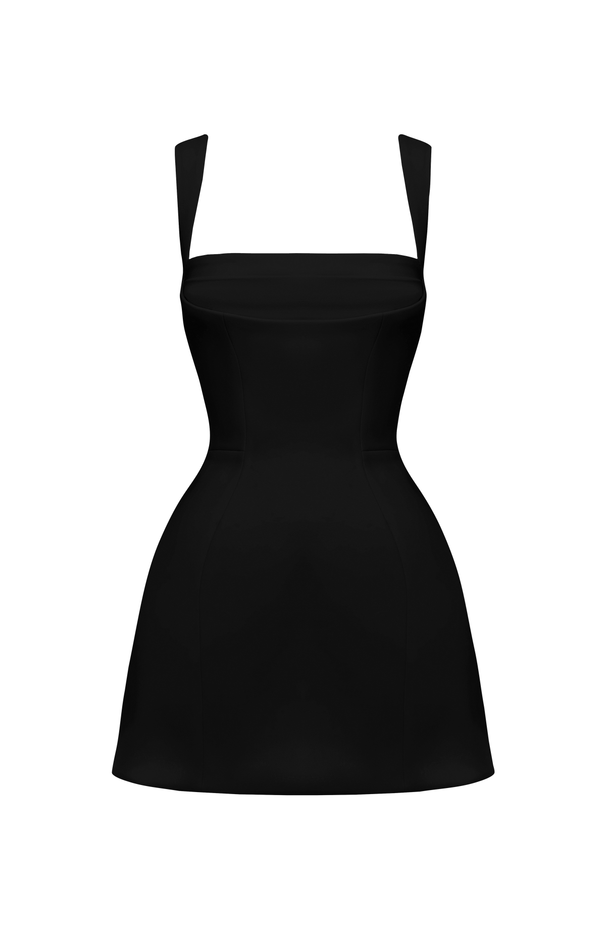 DIA Women's Dress Mini Black Crepe Cocktail
