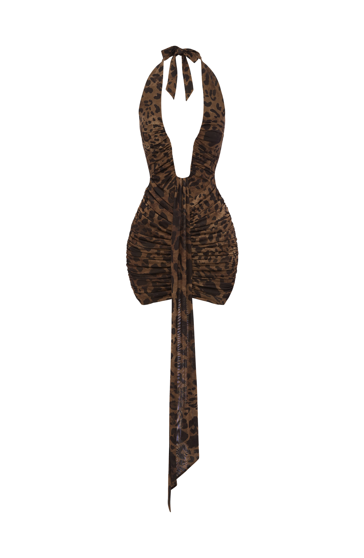 Women's Dress Rosetta Mini Leopard Print Mesh Party