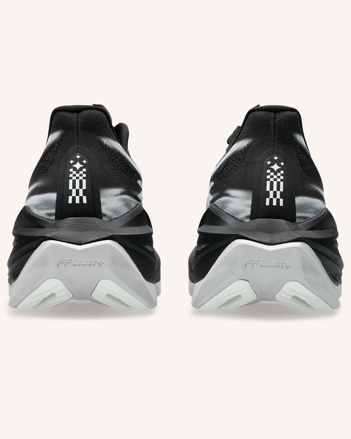 ASICS SUPERBLAST 3 in Black/Black — rear view