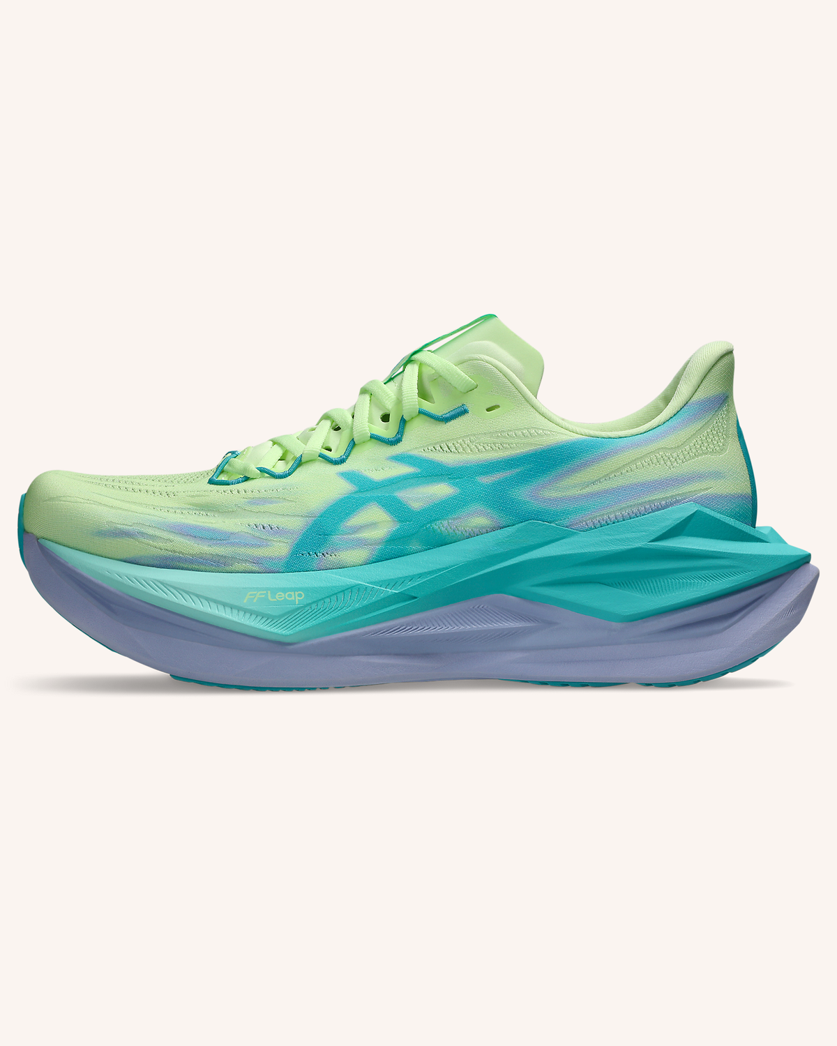 ASICS SUPERBLAST 3 in Illuminate Yellow/Energy Aqua — side view