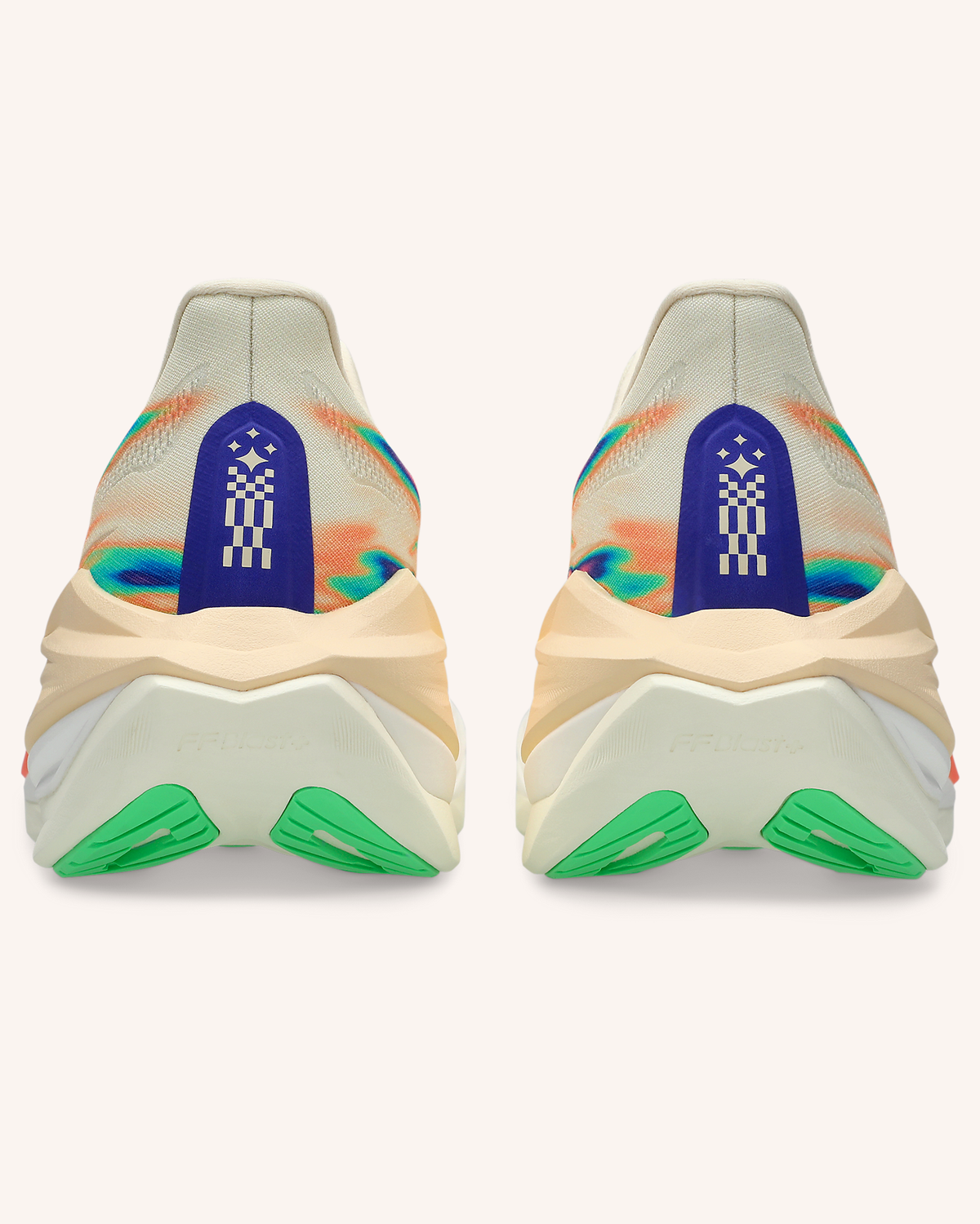 ASICS SUPERBLAST 3 in Seashell/Sun Coral — rear view