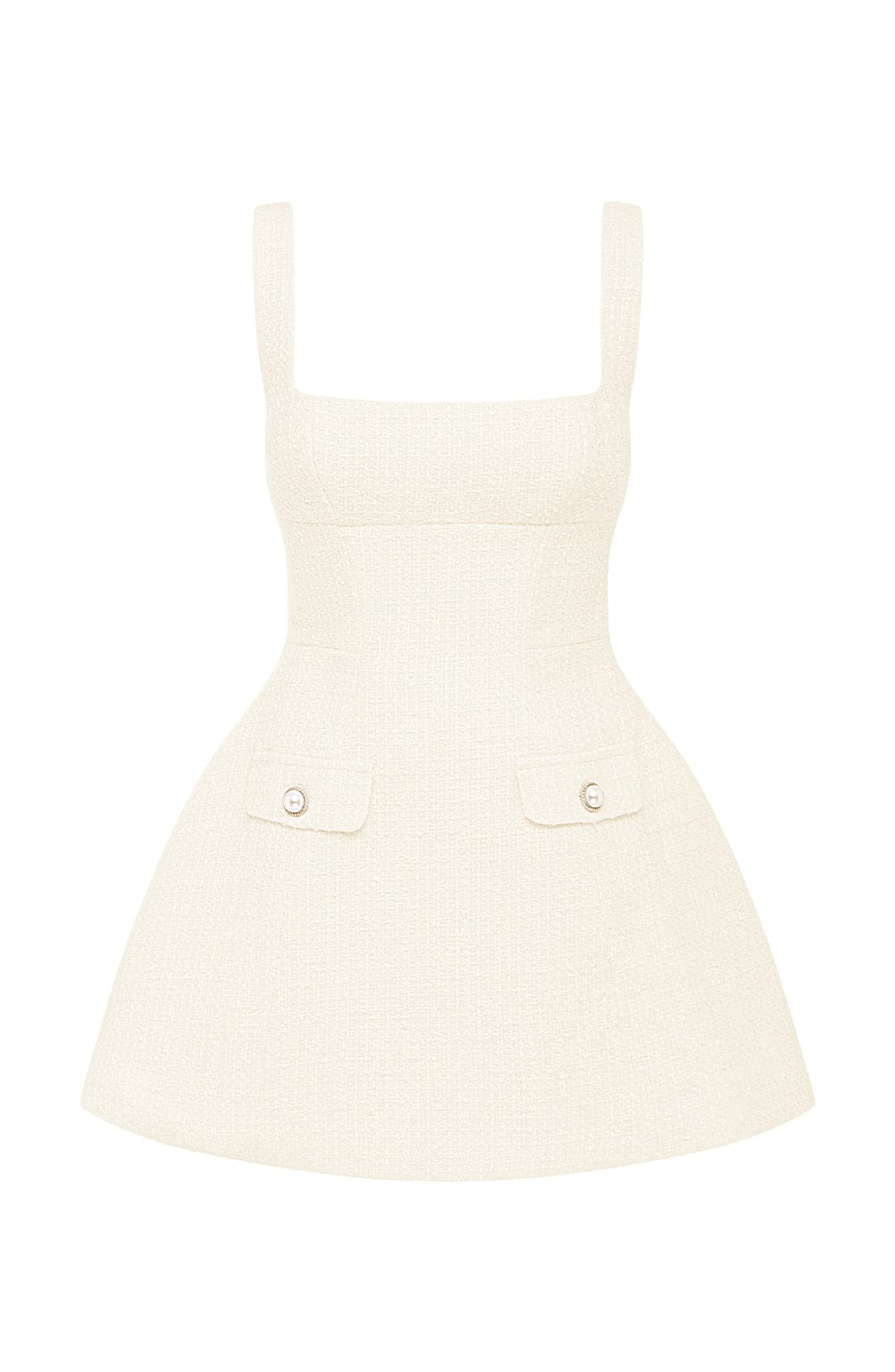 M.T Women's Dress Bessie Bubblehem Ivory Tweed Party