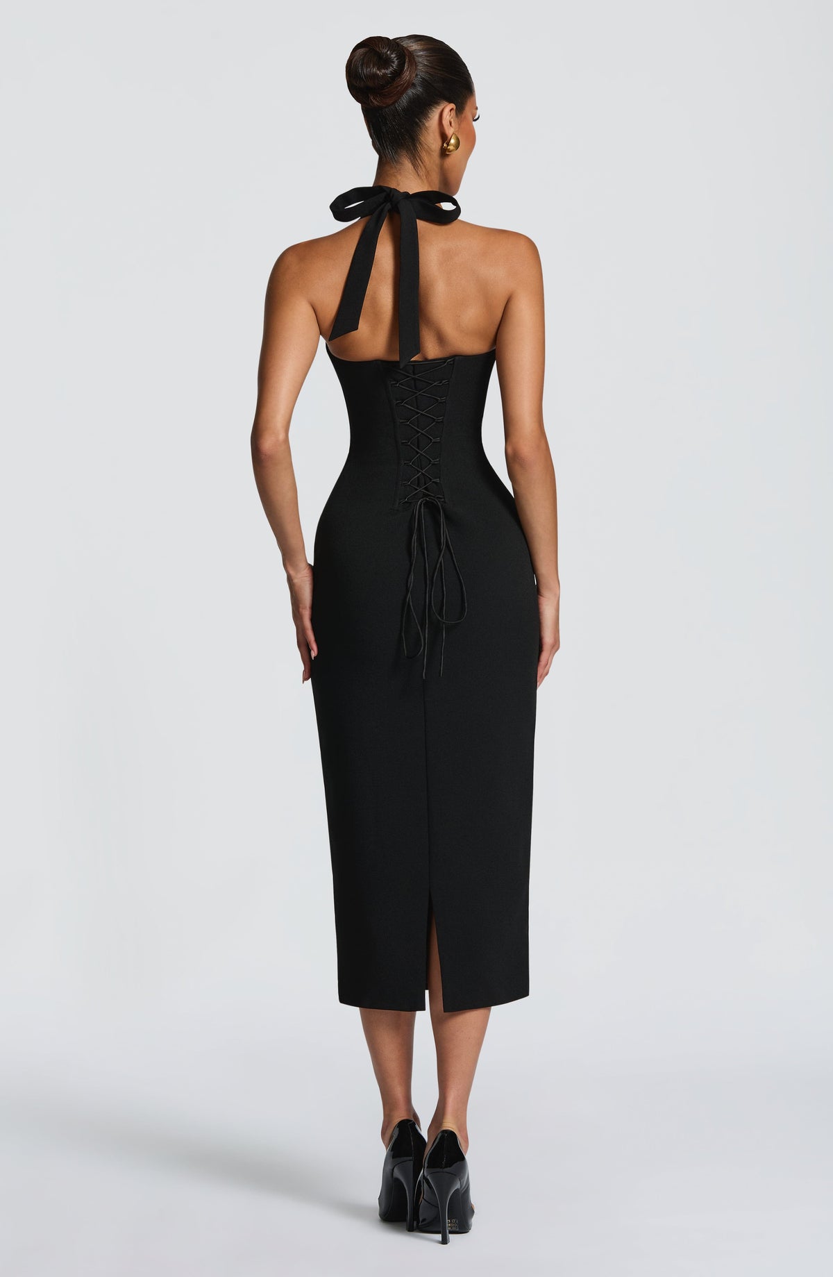 T.X Women's Dress Midi Cassia Black Crepe Lace Evening