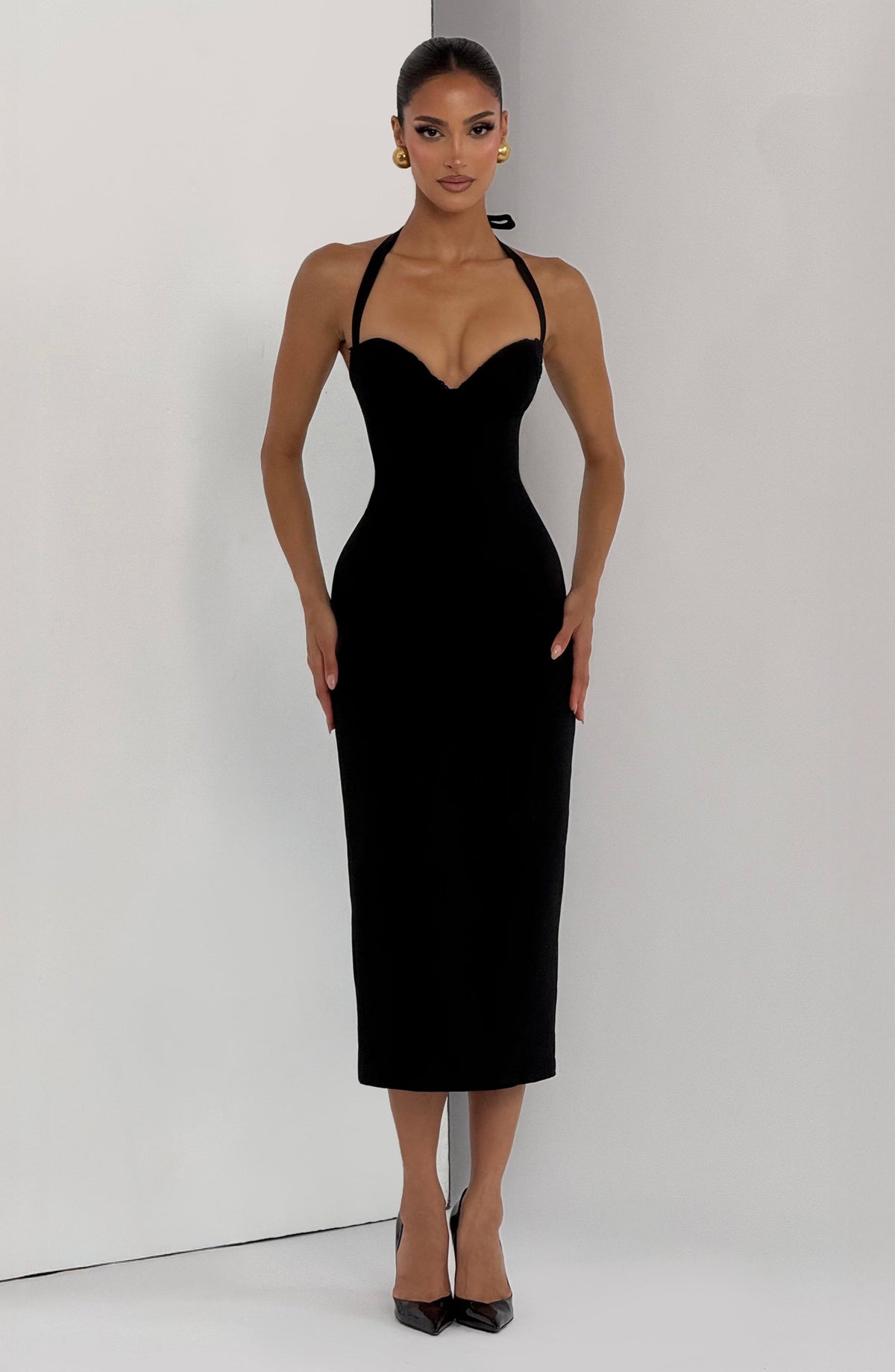 T.X Women's Dress Midi Cassia Black Crepe Lace Evening