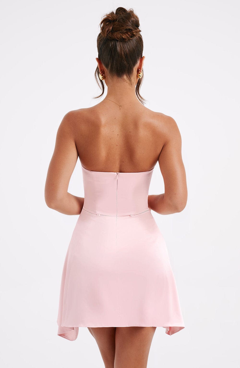 C.F Women's Dress Freja Corset Blush Satin Party