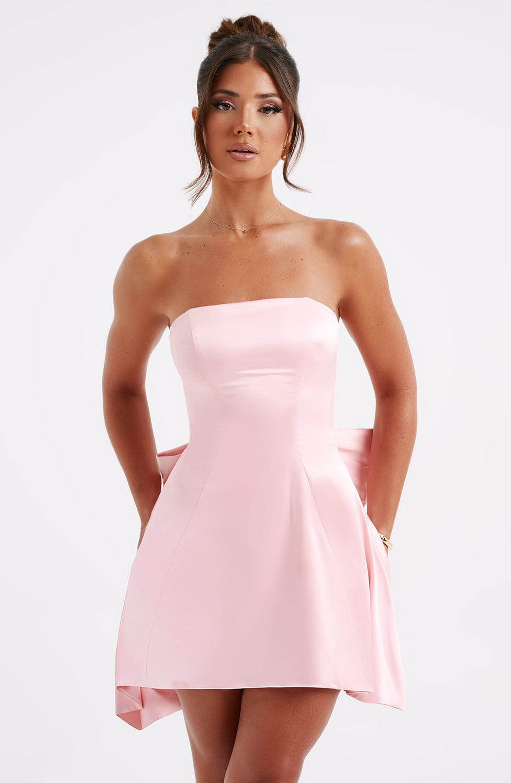 C.F Women's Dress Freja Corset Blush Satin Party