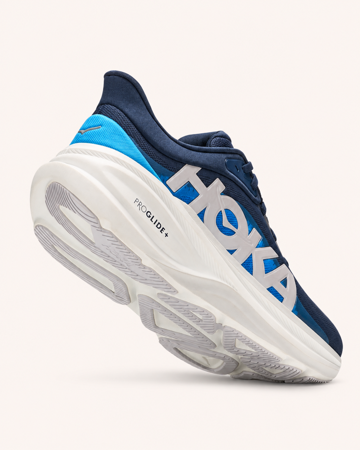 HOKA CLIFTON PRO in Navy / Blue — sole view #Colour_Navy / Blue
