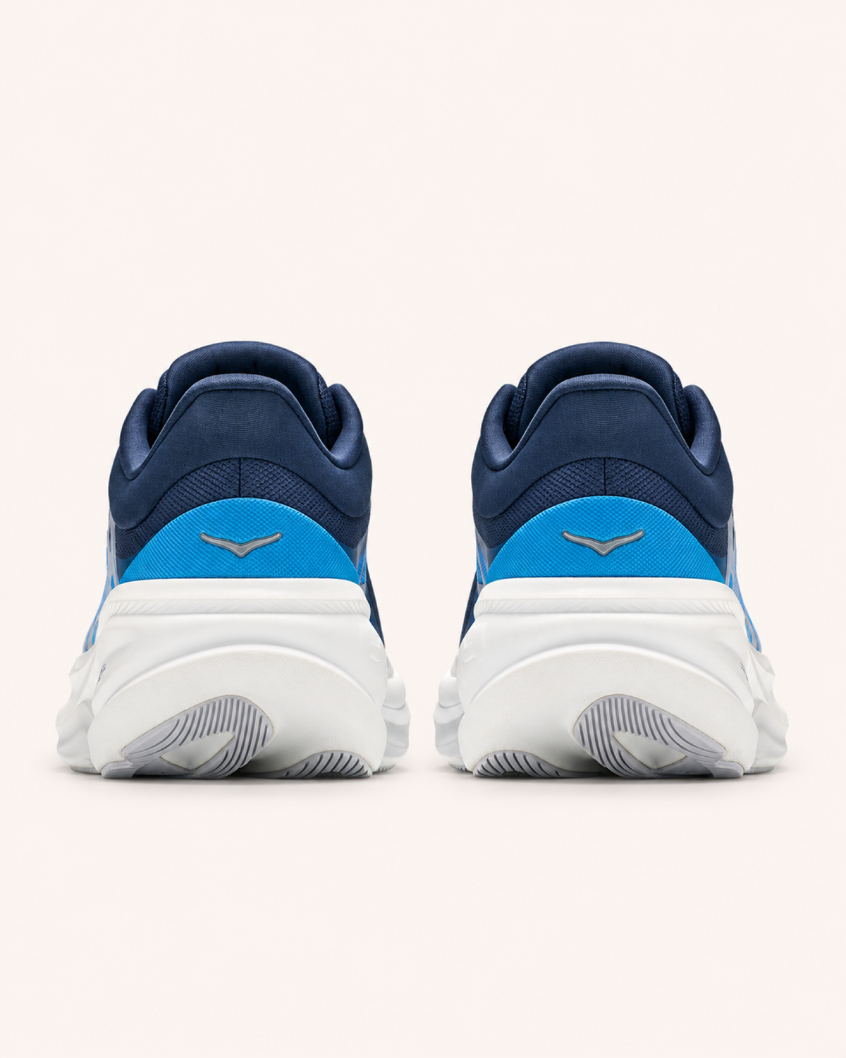 HOKA CLIFTON PRO in Navy / Blue — rear view #Colour_Navy / Blue
