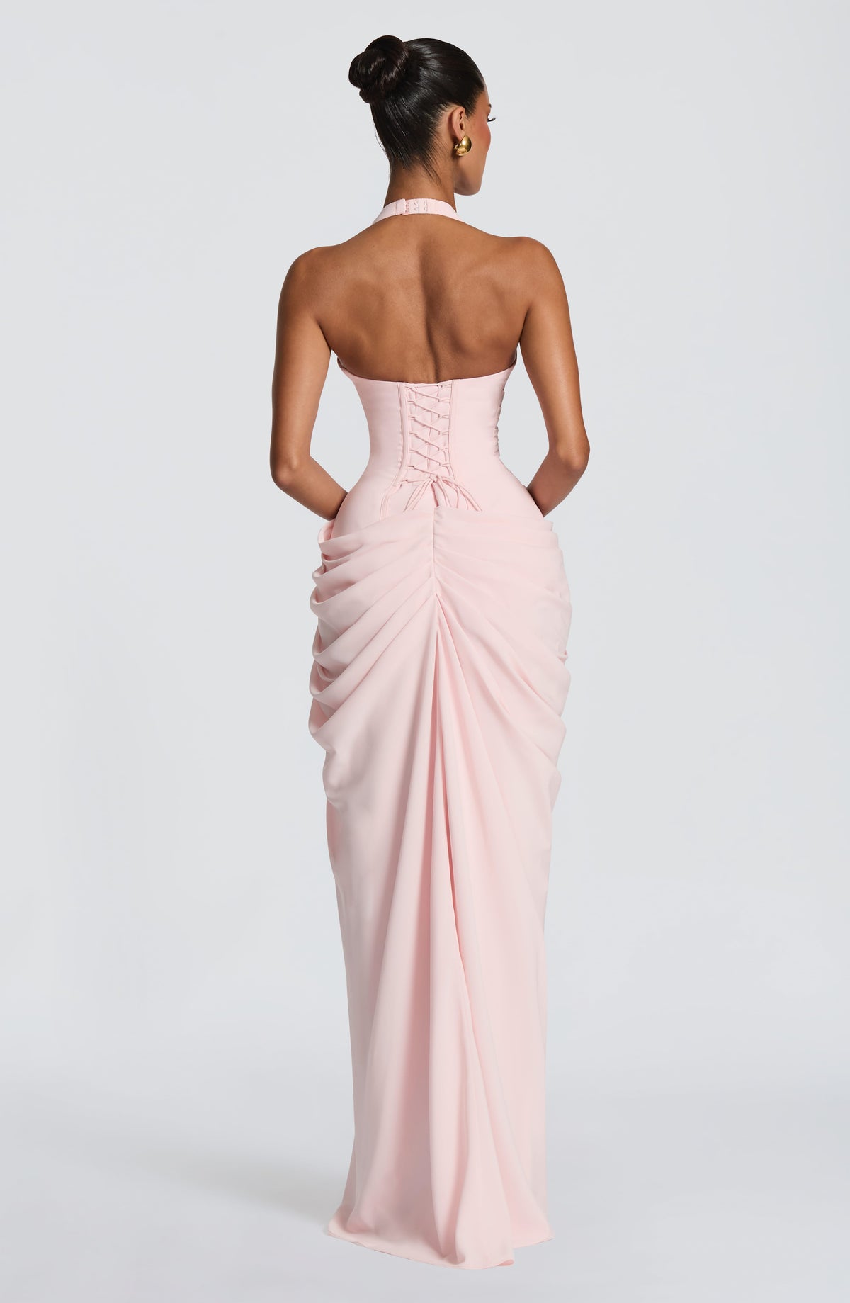 T.X Women's Dress Minette Maxi Corset Blush Chiffon Formal