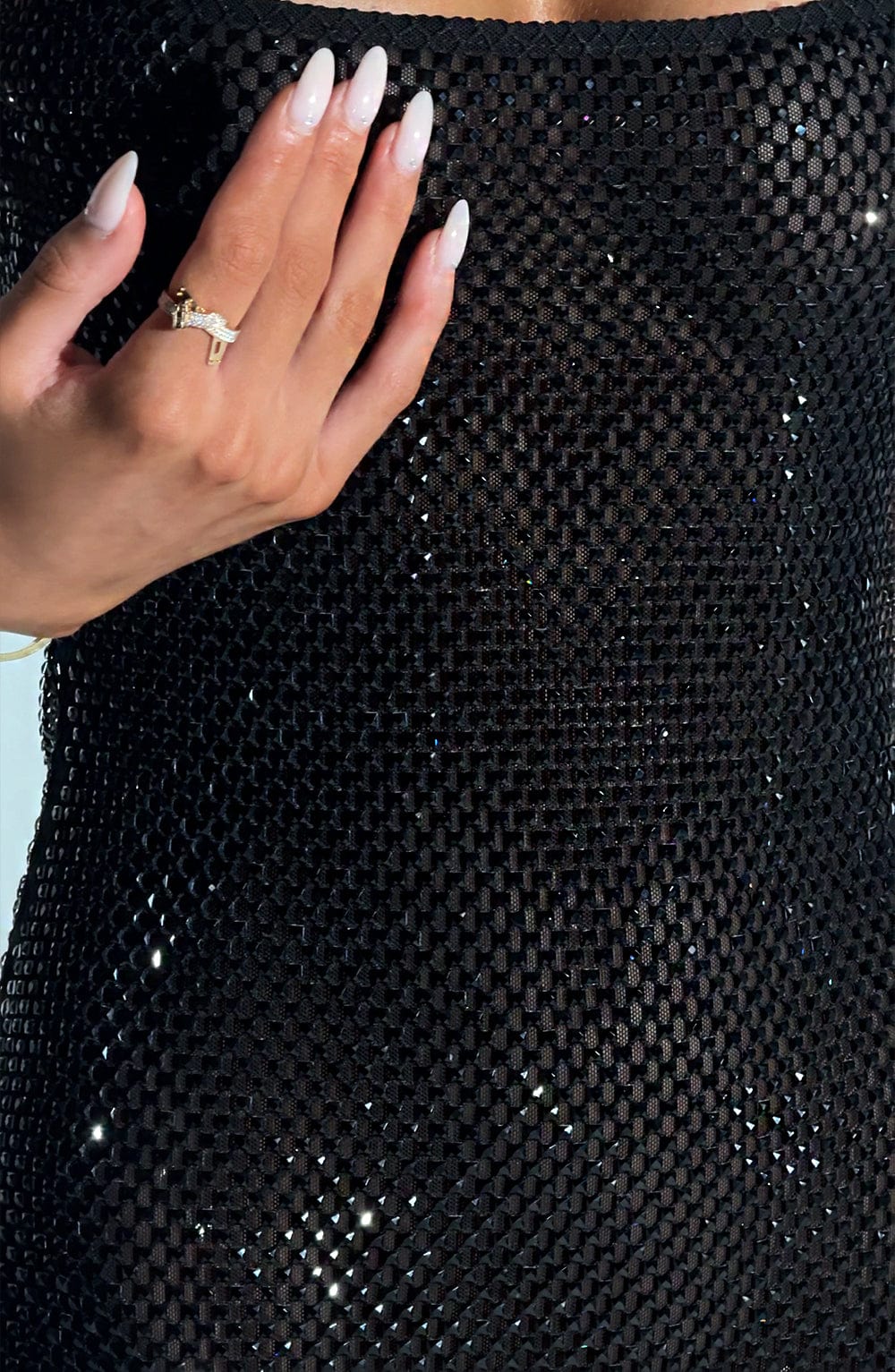 T.X Women's Dress Bodycon Black Sequin Party
