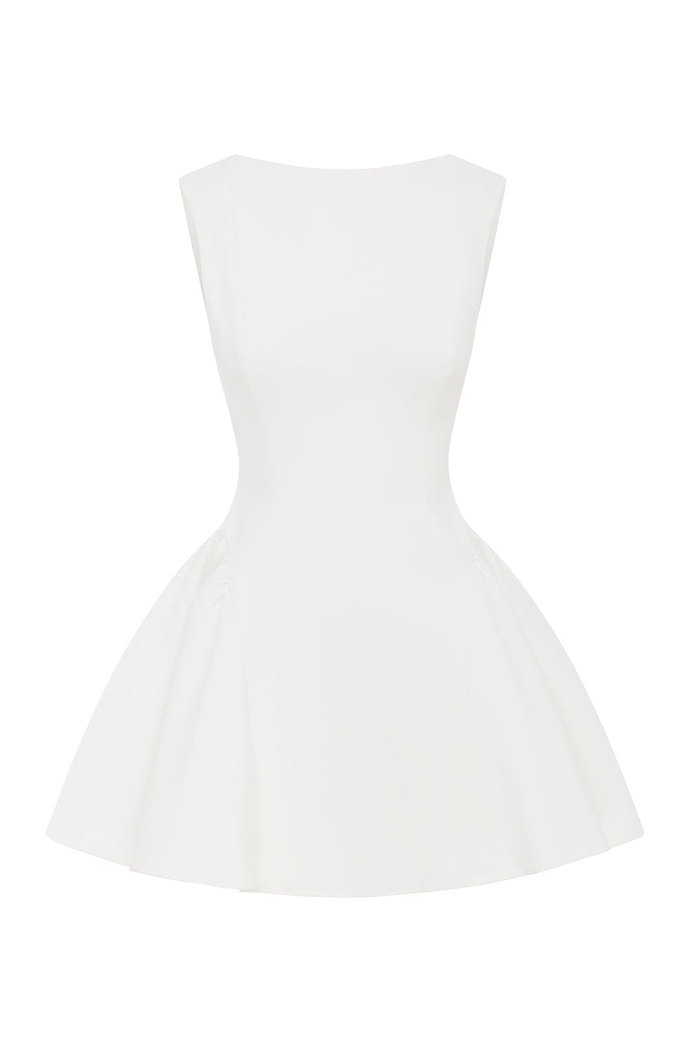 R.F Women's Dress Mini Backless Ivory Crepe Party